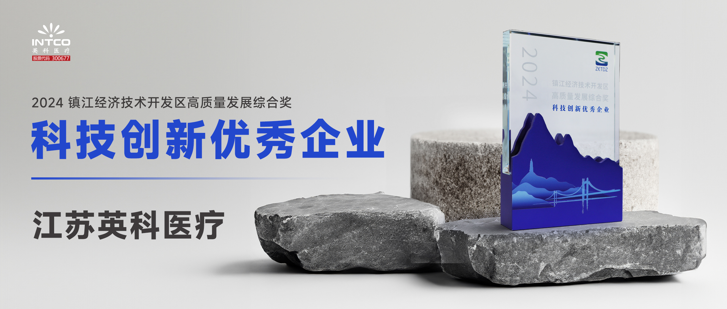 江蘇英科醫(yī)療榮膺鎮(zhèn)江經(jīng)濟(jì)技術(shù)開(kāi)發(fā)區(qū)“高質(zhì)量發(fā)展綜合獎(jiǎng)-科技創(chuàng)新優(yōu)秀企業(yè)”